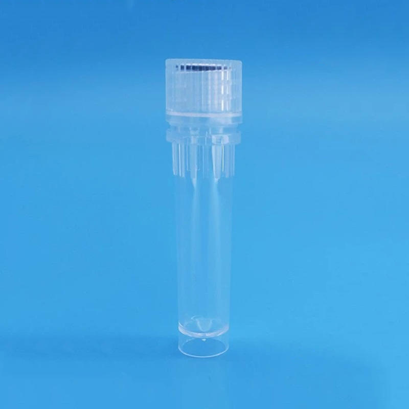 Experimental test equipment 2ml male threaded self-supporting laboratory cryogenic bottle cryogenic tube